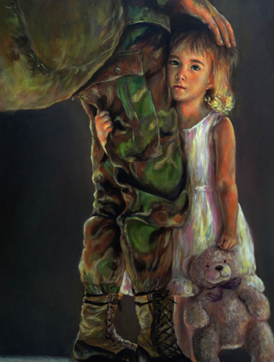Niña en medio del conflicto