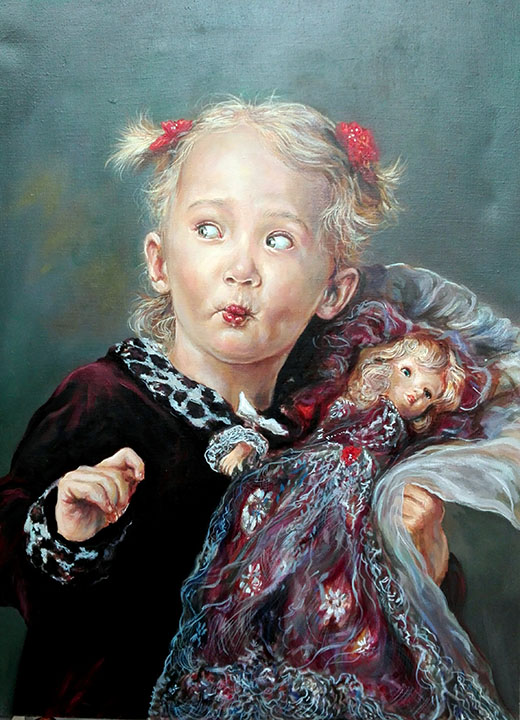 Niña con muñeca
